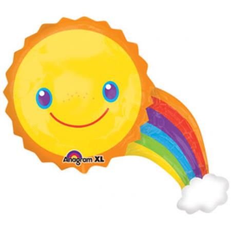 Globo Sol con arco iris 1,20mt